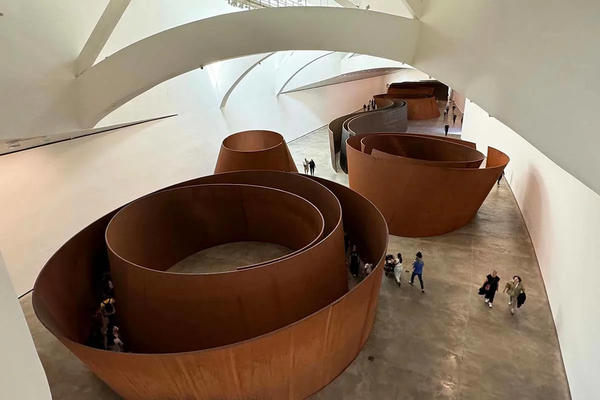 Inside the Guggenheim Bilbao Museum