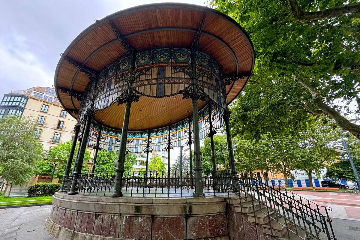 Kiosko del Boulevard musical stand in San Sebastian Spain