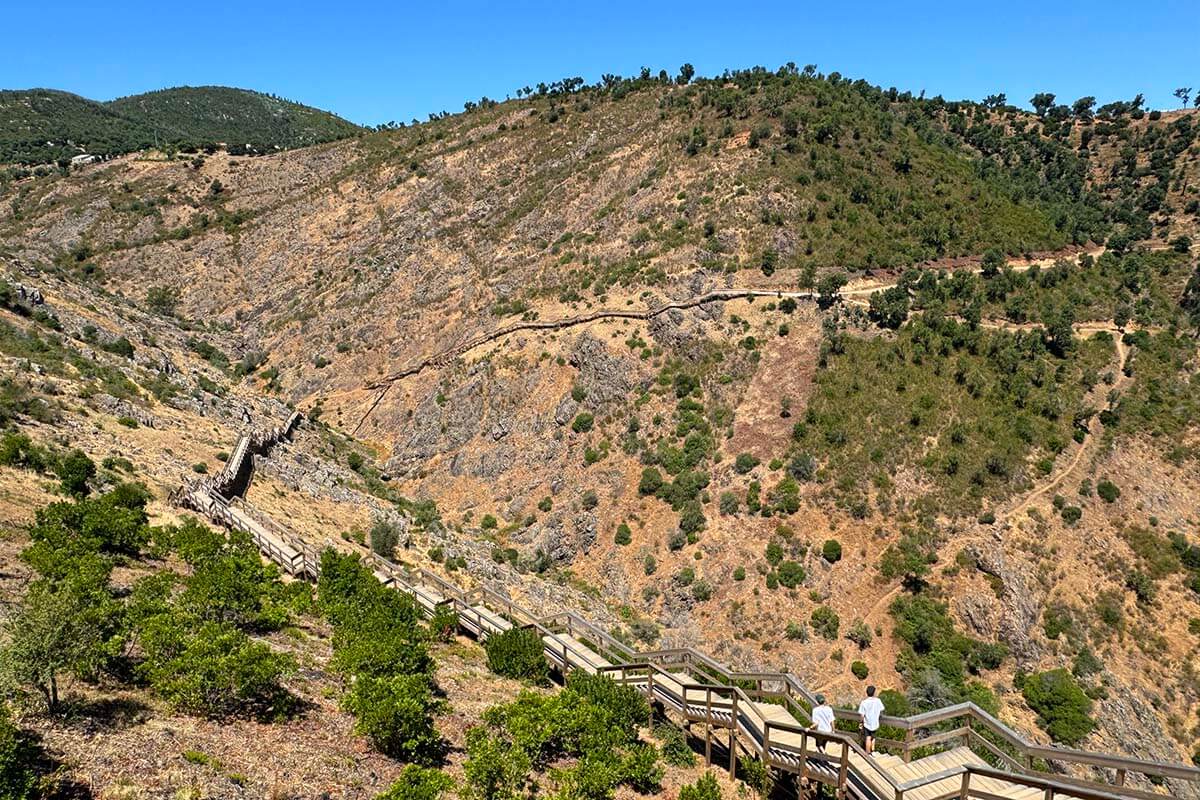 Passadiços Barranco do Demo boardwalk in Alferce near Monchique, Portugal