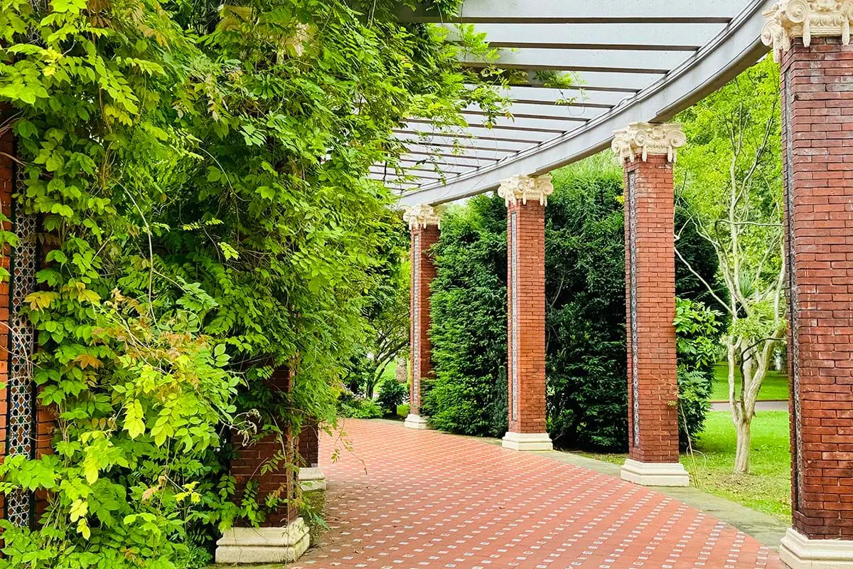 Pergola in Dona Casilda Iturrizar Park in Bilbao