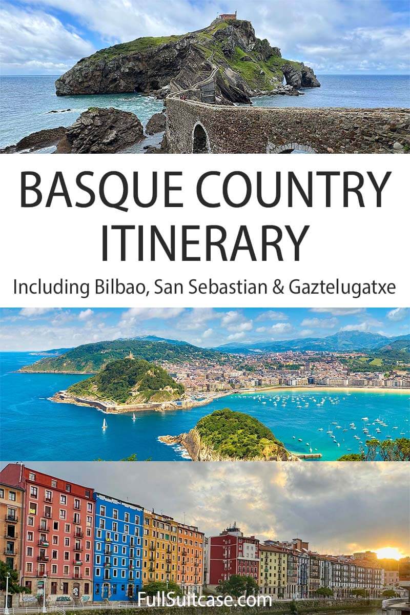 Spain Basque Country itinerary including Bilbao, San Sebastian, and Gaztelugatxe