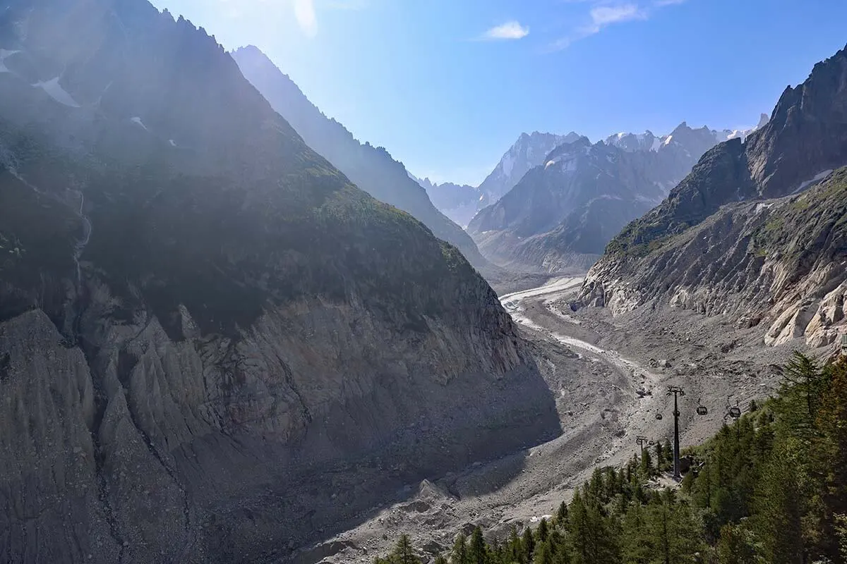 Mer de Glace glacier in Chamonix France