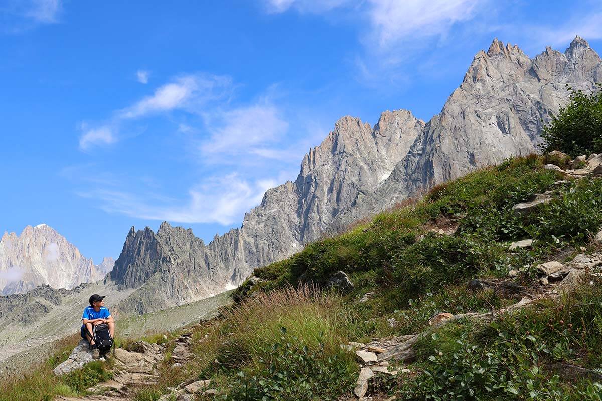 Mountain scenery near Plan de l'Aiguille du Midi in Chamonix