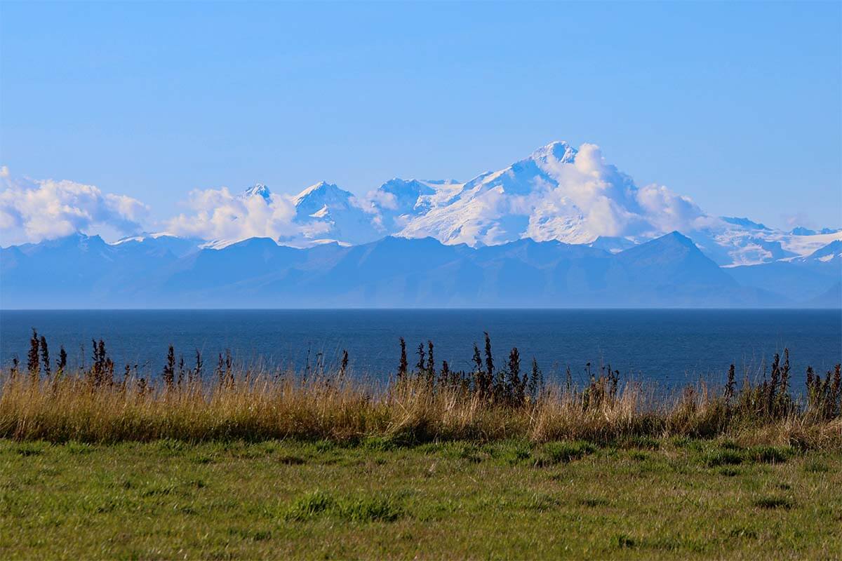 Cook Inlet scenery on the way to Homer Alaska.