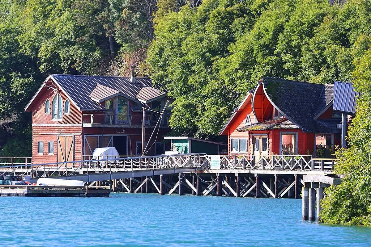 Halibut Cove floating village on Kachemak Bay Alaska