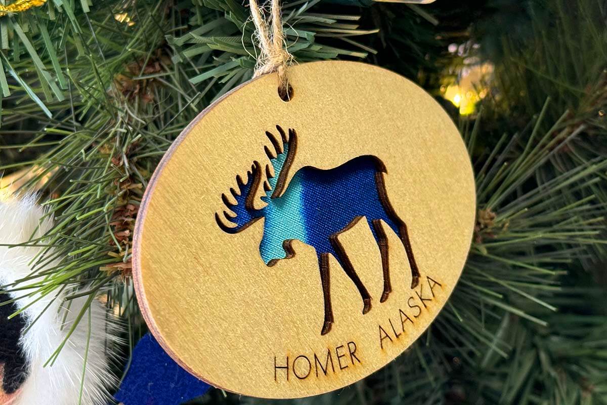 Homer Alaska Christmas ornament