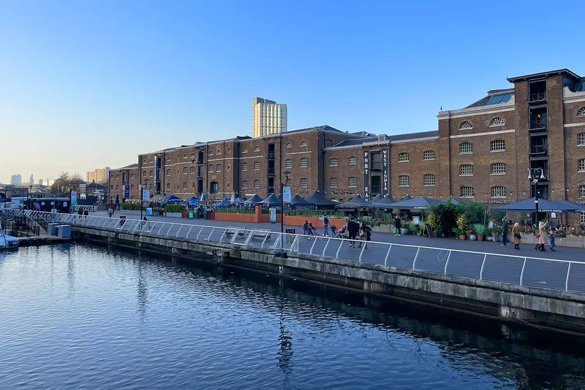 London Museum Docklands and West India Quay, Canary Wharf