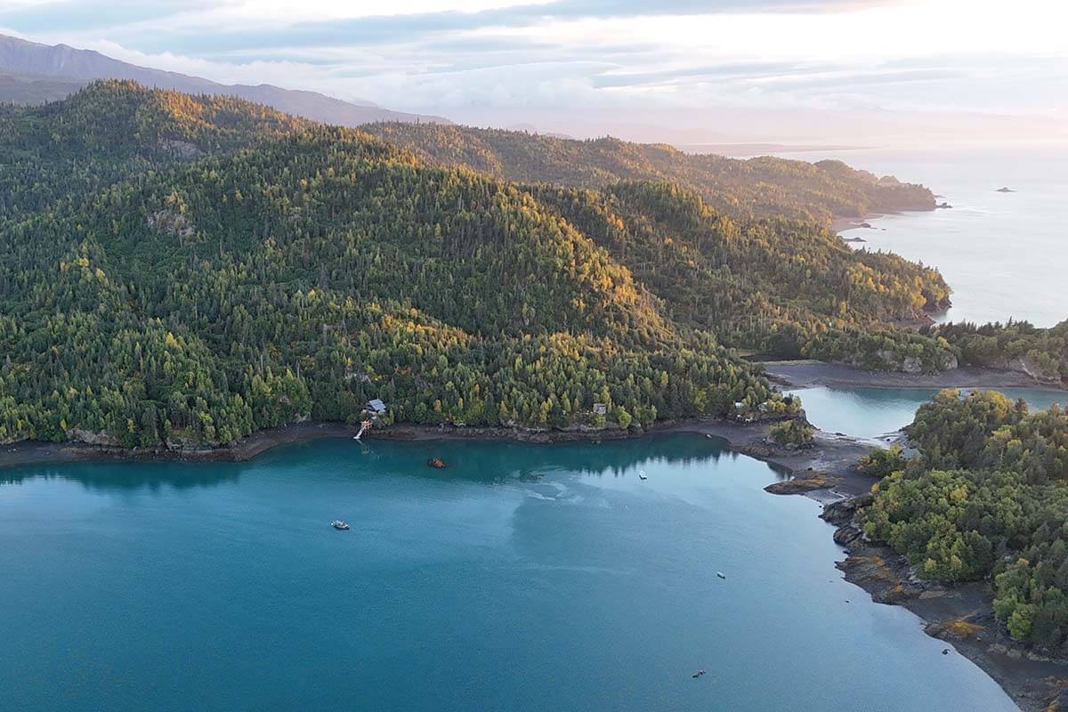 Remote cabins on Kachemak Bay Alaska