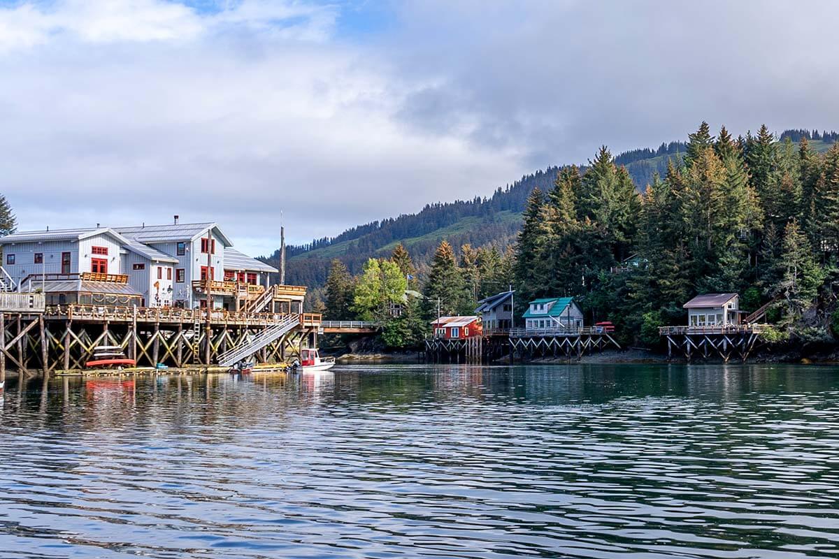 Seldovia floating village on Kachemak Bay Alaska