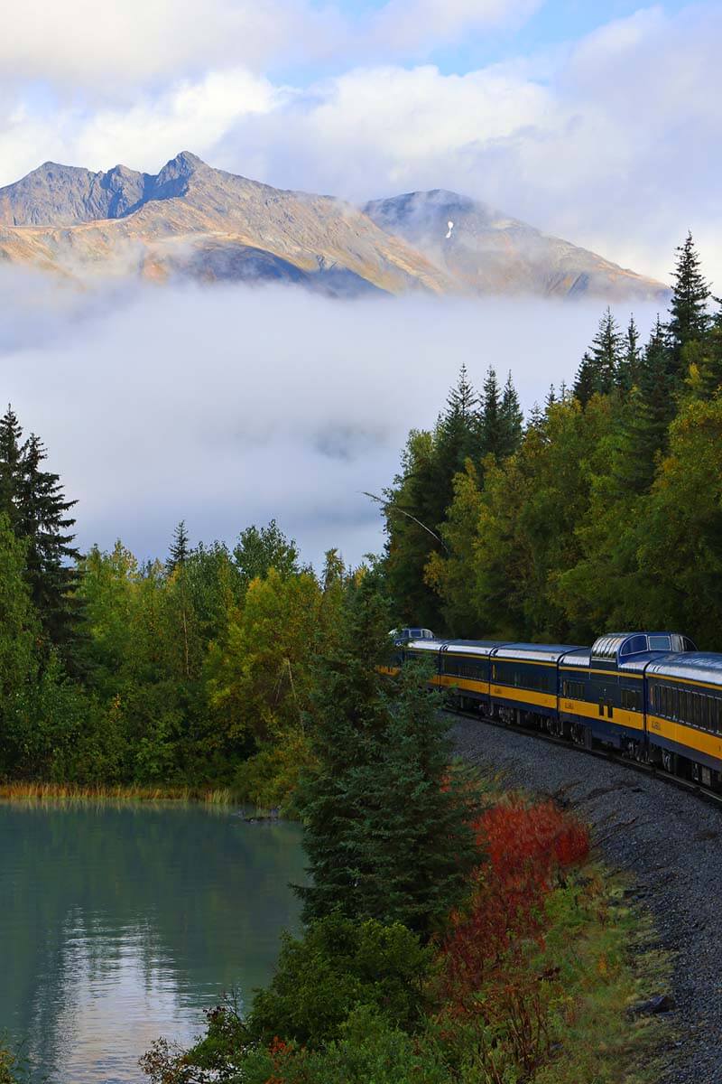 Alaska Railroad Coastal Classic train journey from Anchorage to Seward