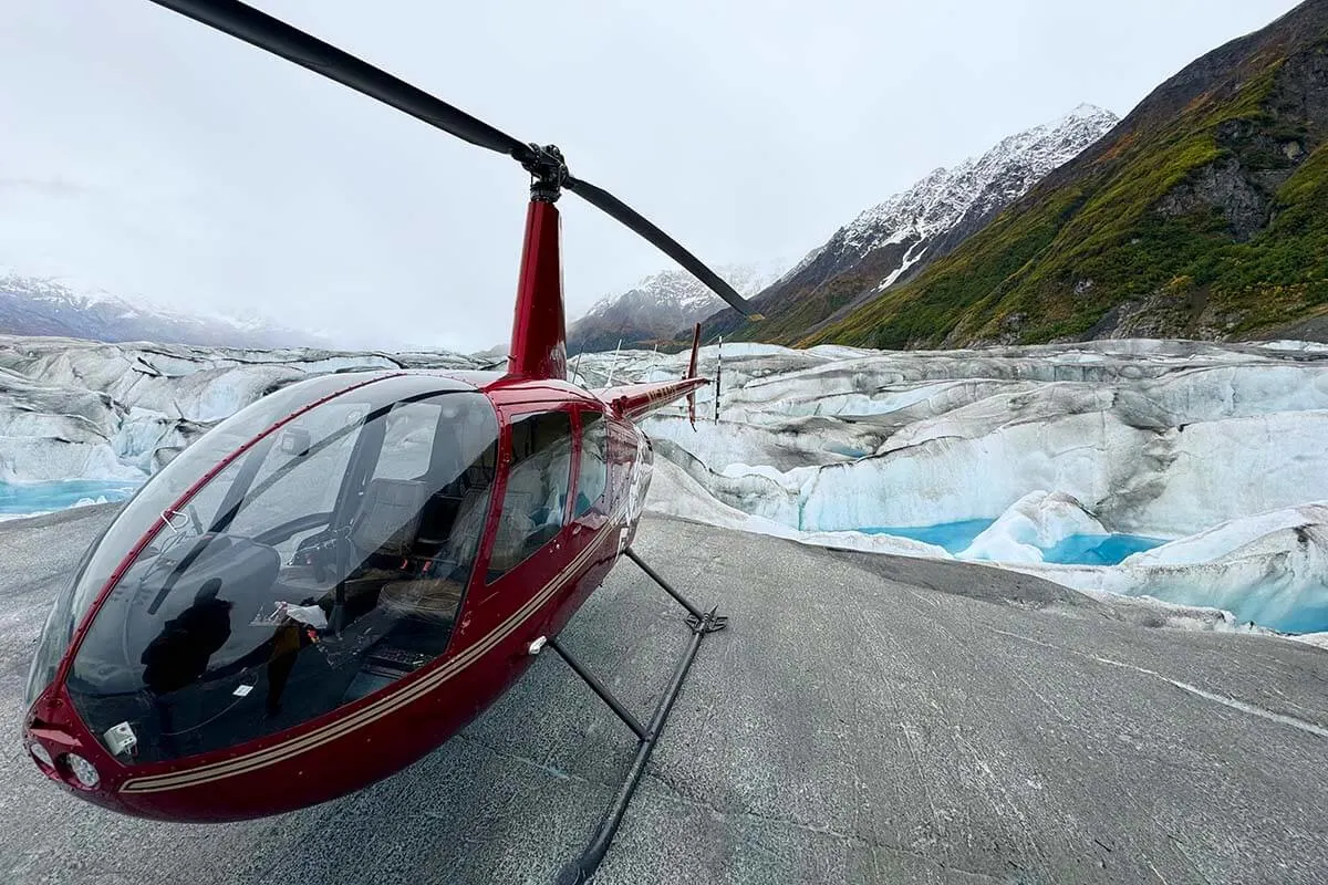 Grand Knik Glacier helicopter tour in Alaska