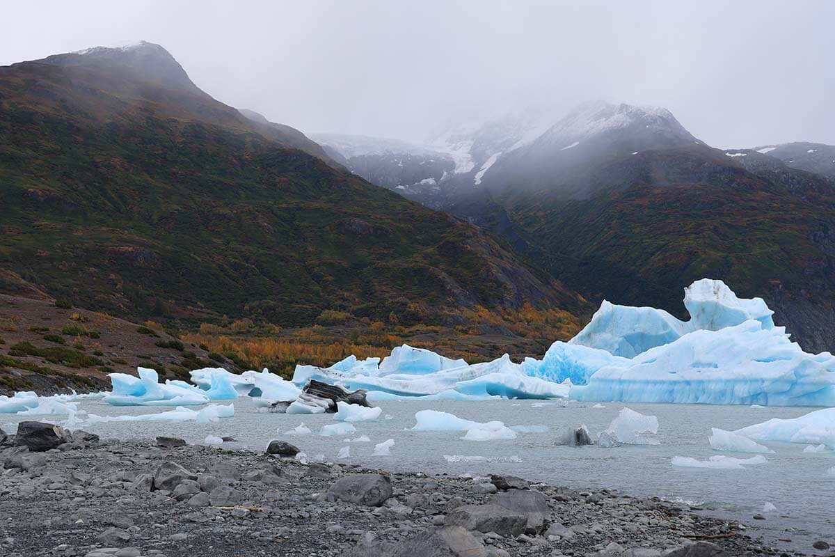 Icebergs of Inner Lake George - Grand Knik Glacier Tour