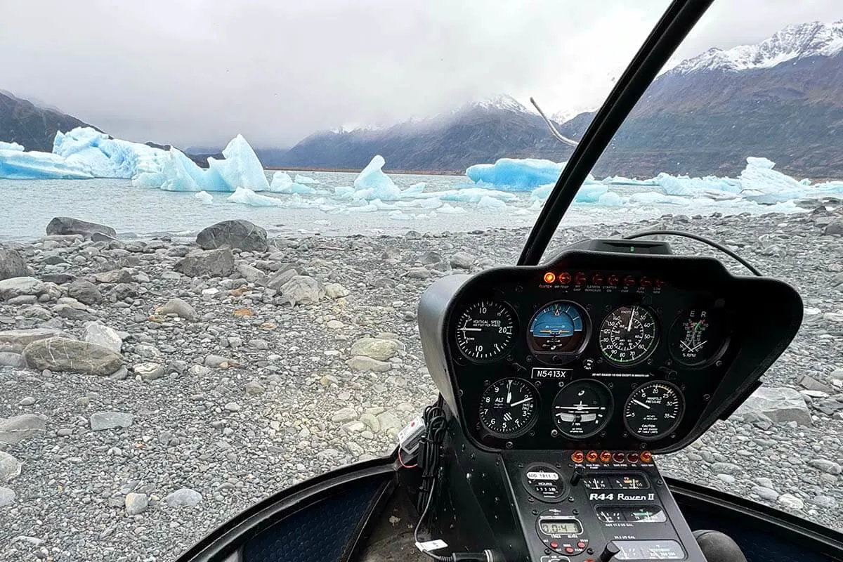 Inner Lake George view from a helicopter