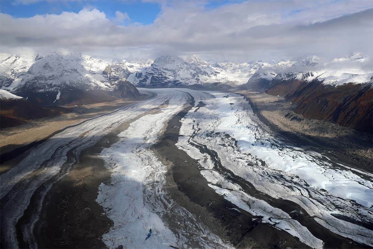 Kahiltna Glacier - the longest glacier of the Alaska Range