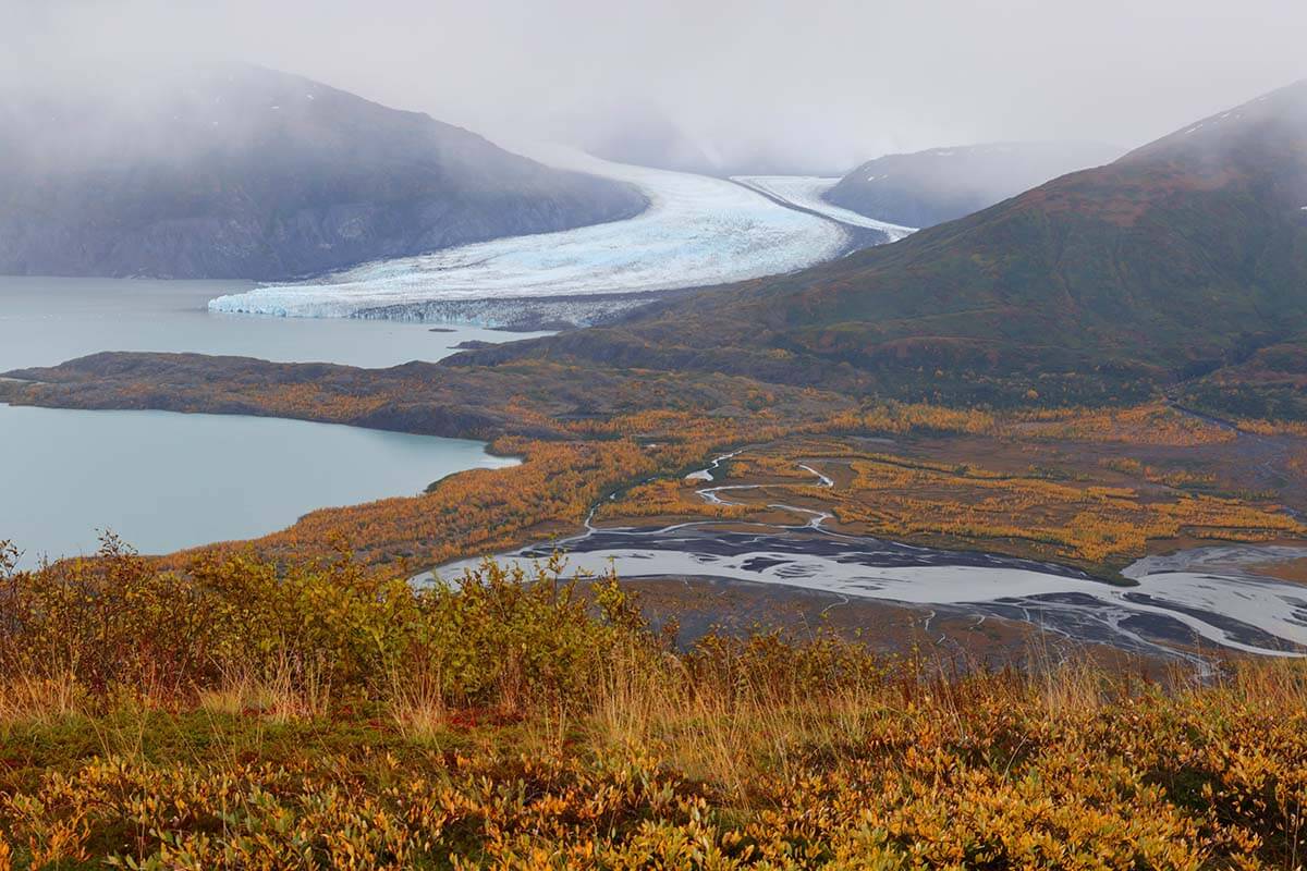 Knik Glacier and Chugach Mountains