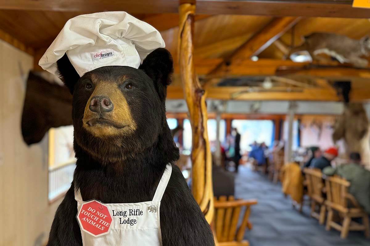 Long Rifle Lodge restaurant near Matanuska Glacier in Alaska