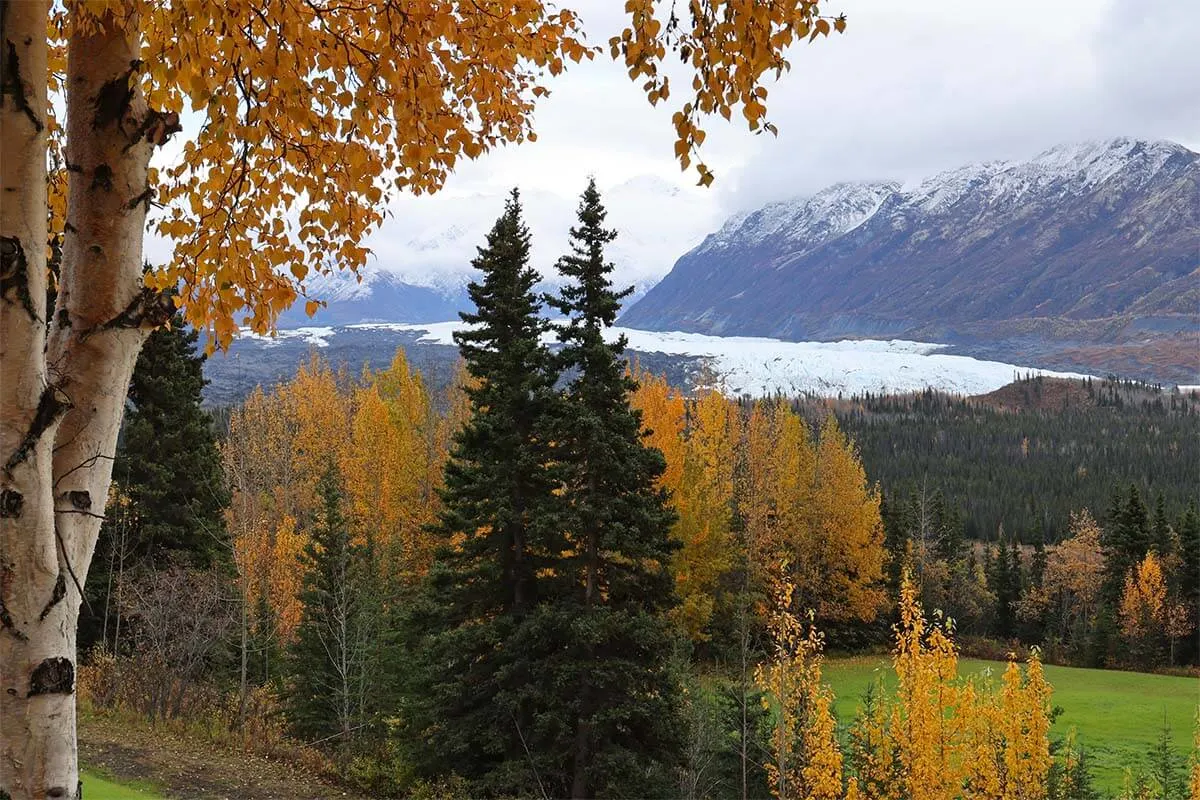 Matanuska Glacier in the fall