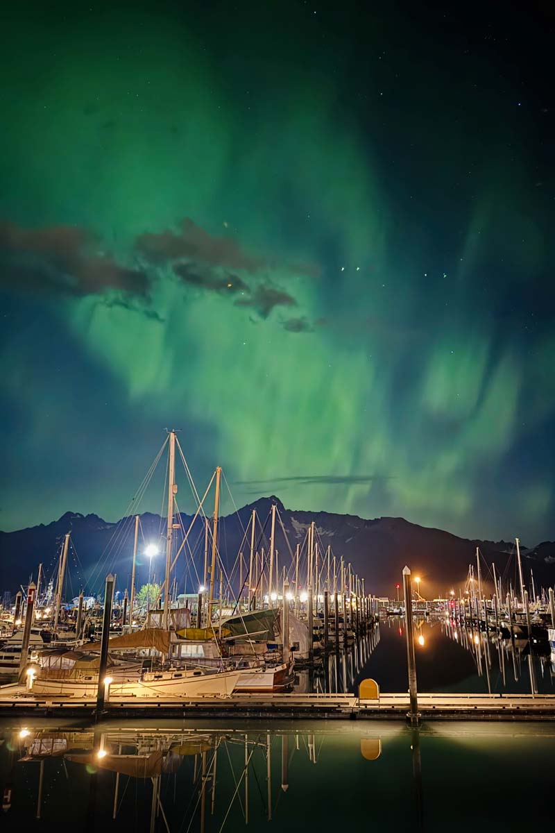 Northern Lights in Seward Alaska in September