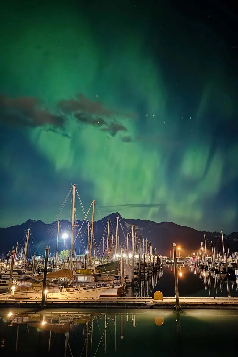 Northern Lights in Seward Alaska in September