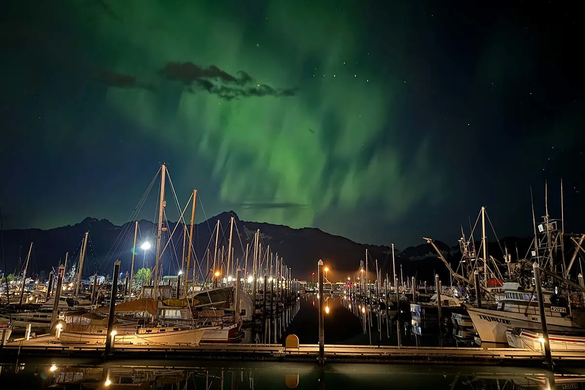 Northern Lights in Seward - Alaska road trip