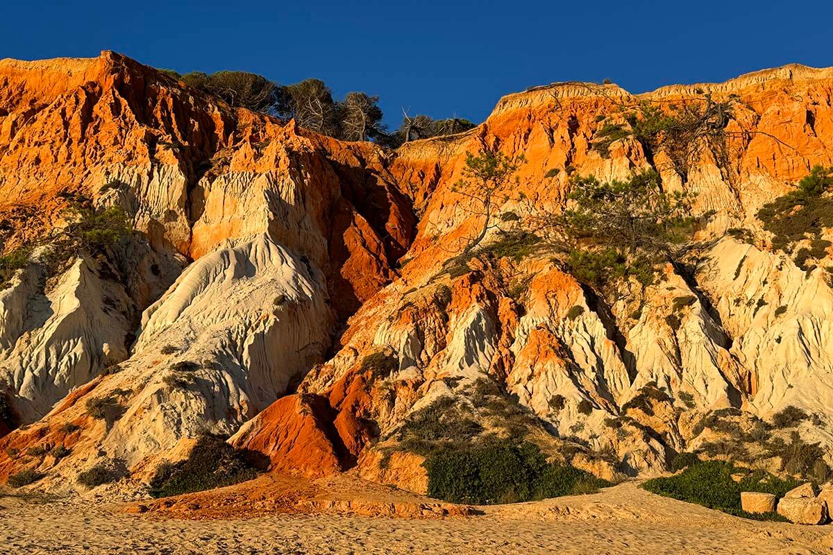 Praia da Falesia - the cliff beach in Albufeira Algarve Portugal