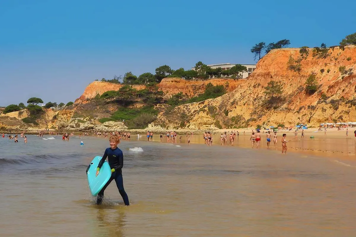 Praia do Barranco das Belharucas, west end of Falesia Beach in Algarve