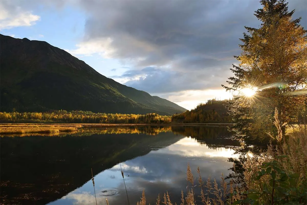 Tern Lake on the crossing on Sterling Hwy and Seward Hwy - Alaska road trip