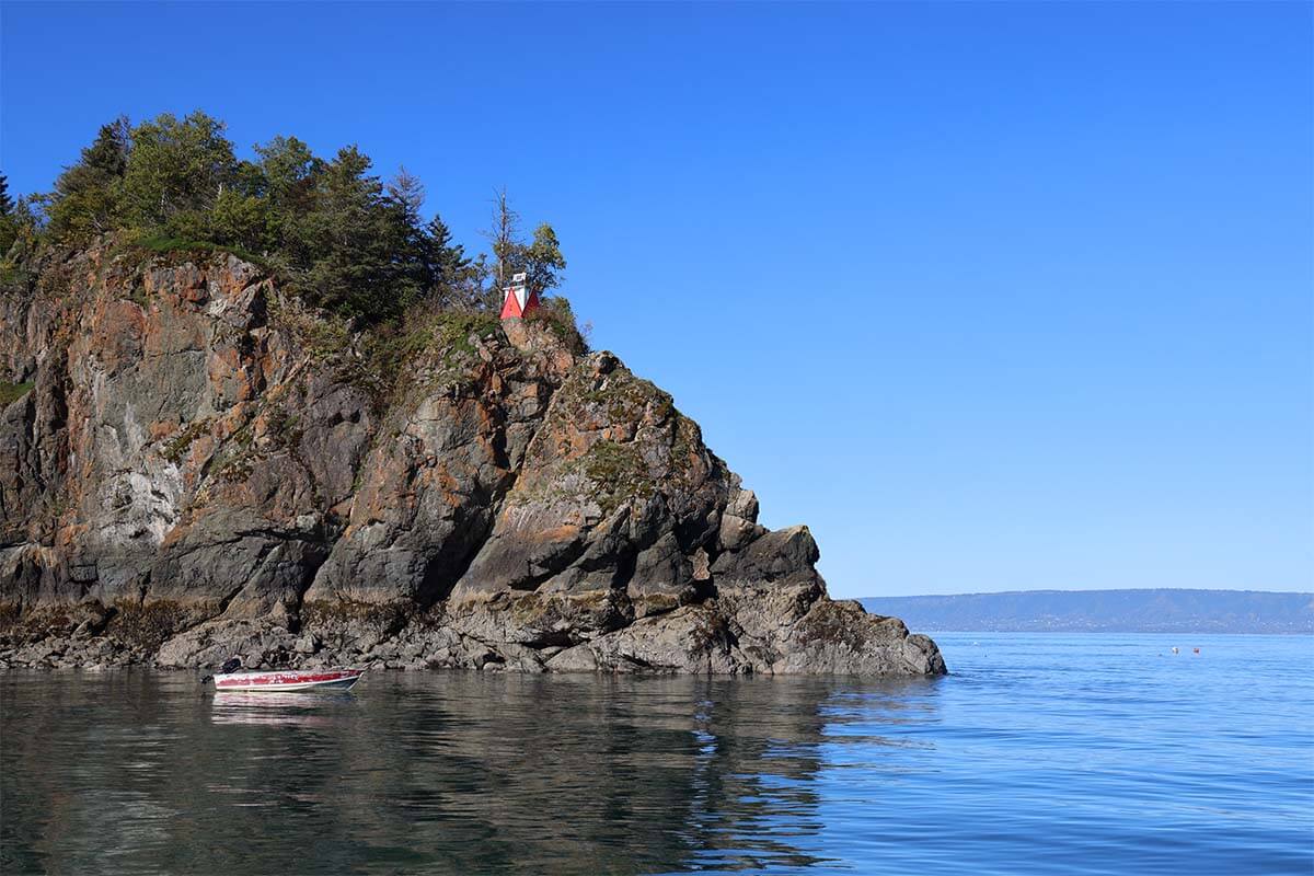 Halibut Cove coastline Kachemak Bay Alaska