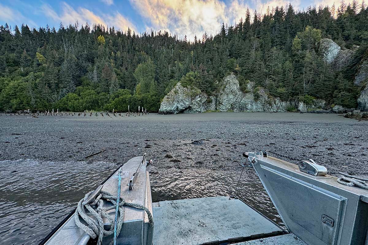 Water taxi drop off at Saddle trailhead, Halibut Cove Alaska