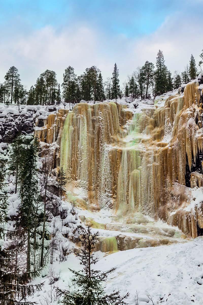 Frozen Waterfalls at Korouoma Canyon - top places to see near Rovaniemi