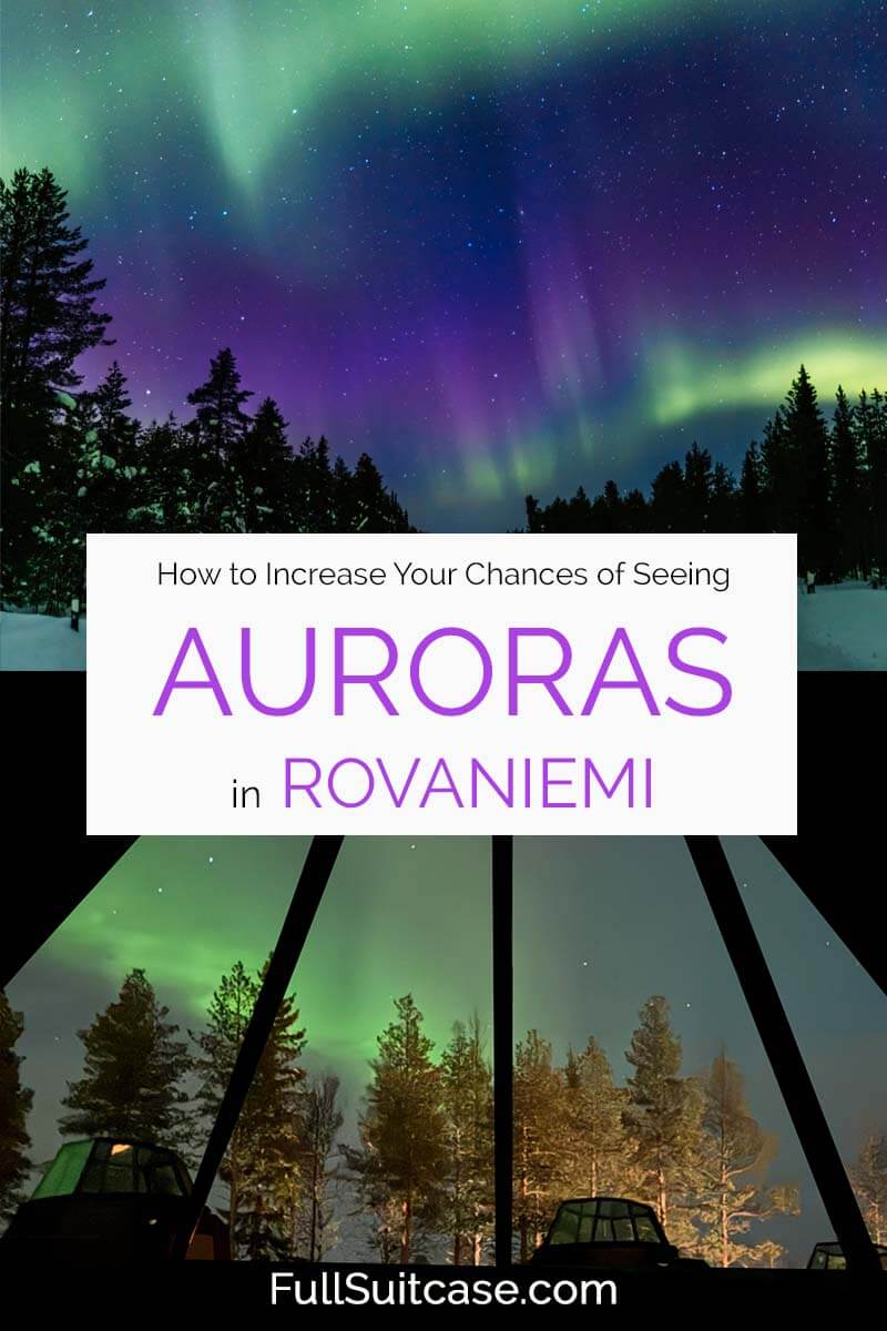 Northern Lights in Rovaniemi Lapland - aurora viewing guide and tips