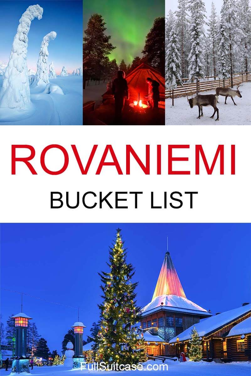 Rovaniemi bucket list - top things to do in Rovaniemi Finland