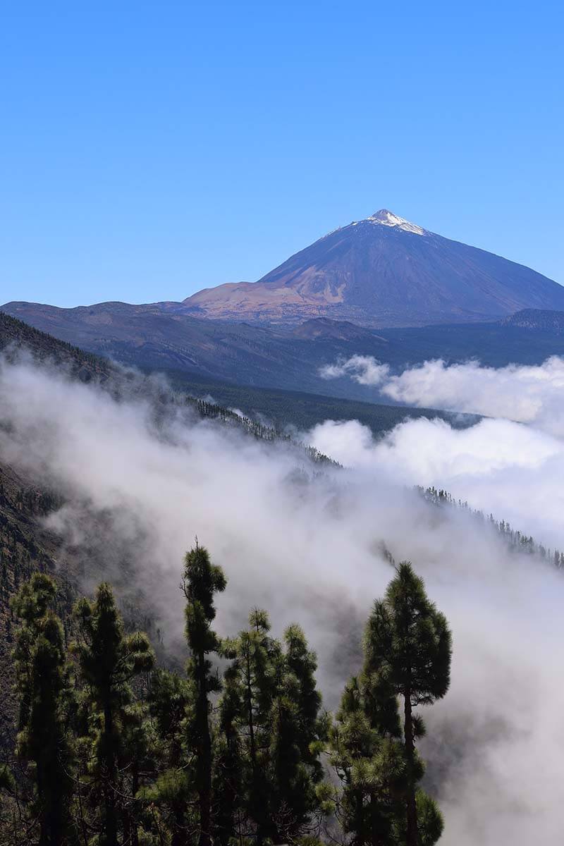 Mount Teide volcano above the clouds - top places to see in Tenerife