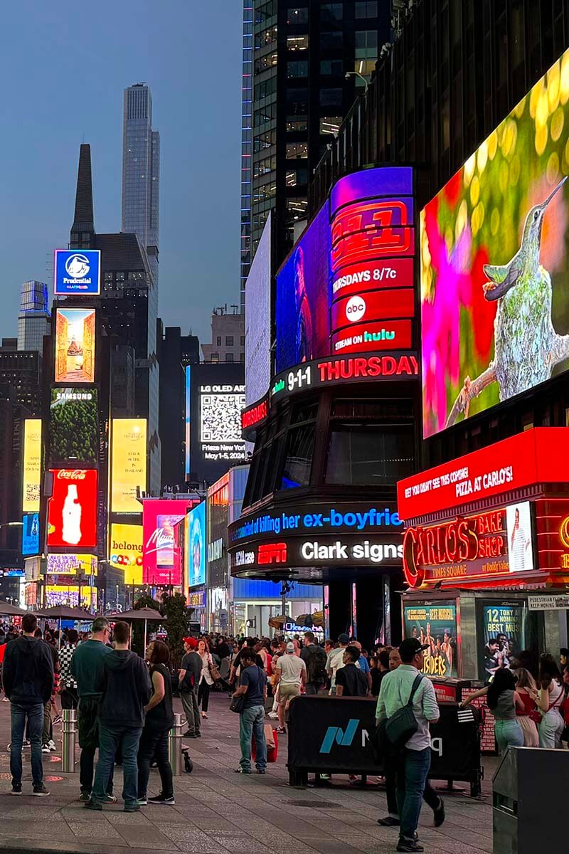 People on Times Square, NYC