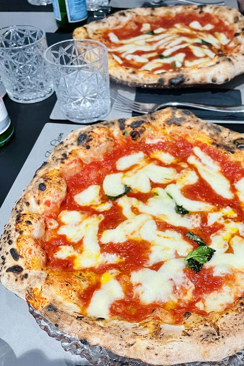 Pizza Margherita in Naples, Italy