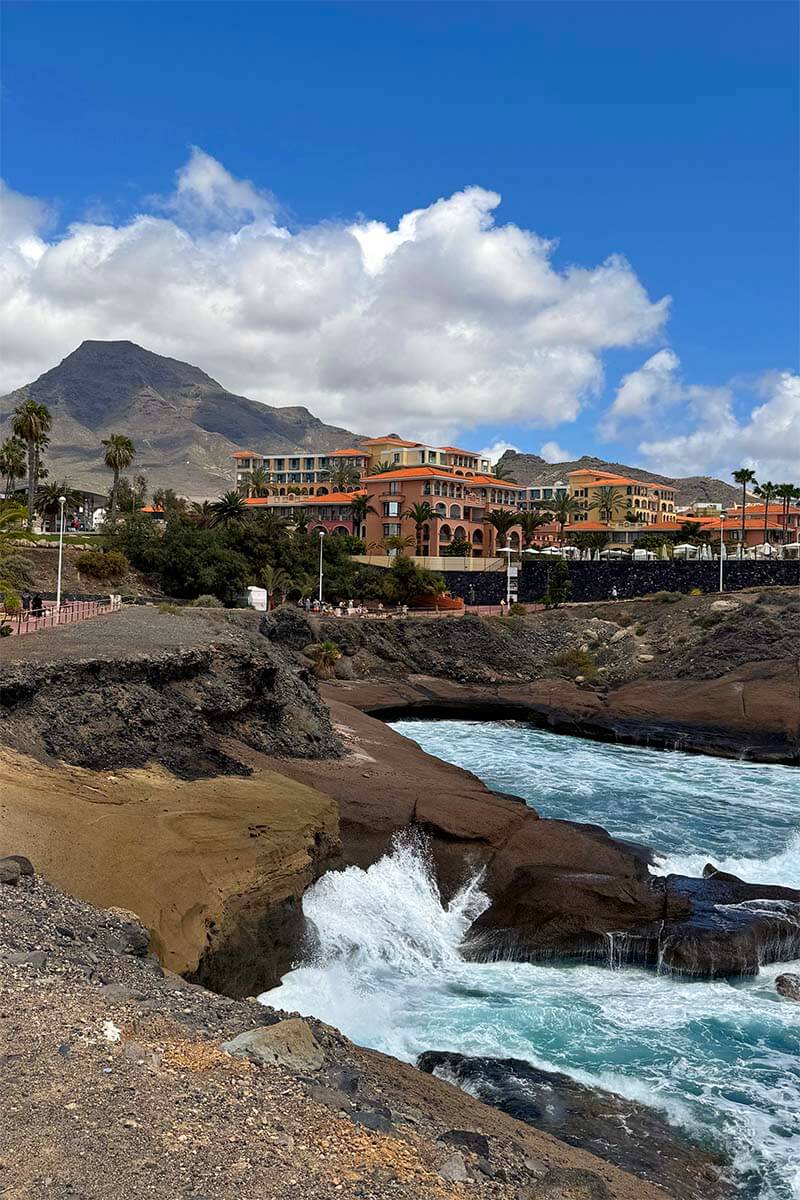 Coastal scenery near Playa del Duque in Tenerife