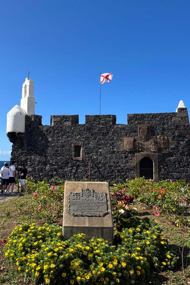 Historic fort Castillo de San Miguel in Garachico Tenerife Spain