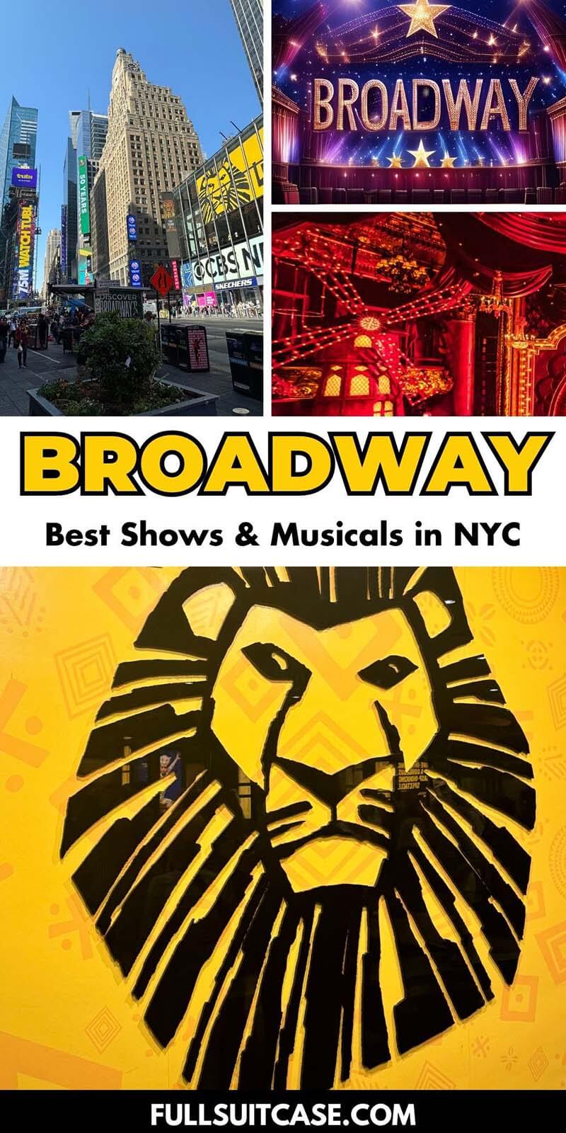 Broadway best shows and musicals in New York