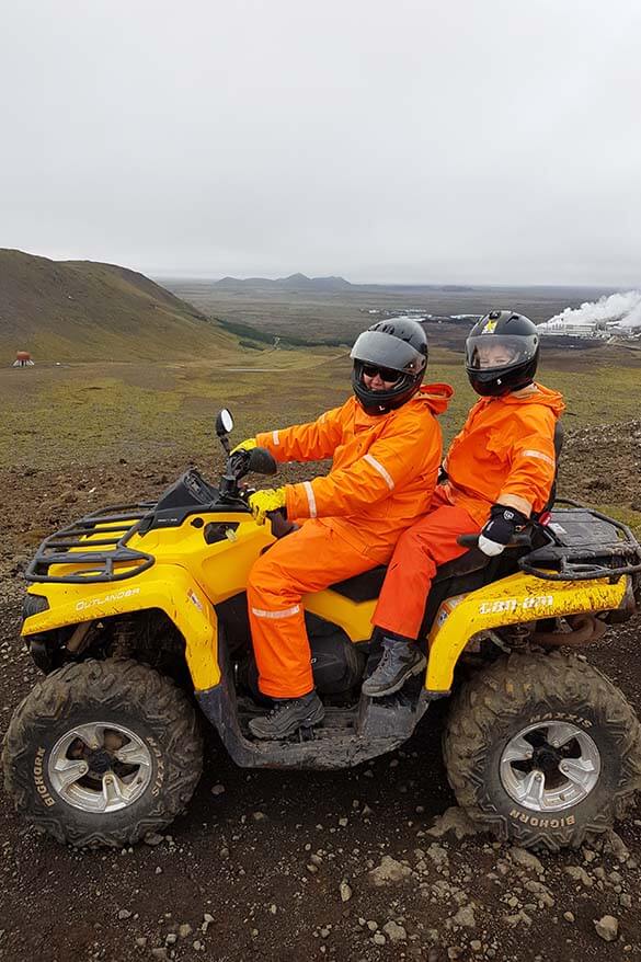 Quad tour near Reykjavik in Iceland