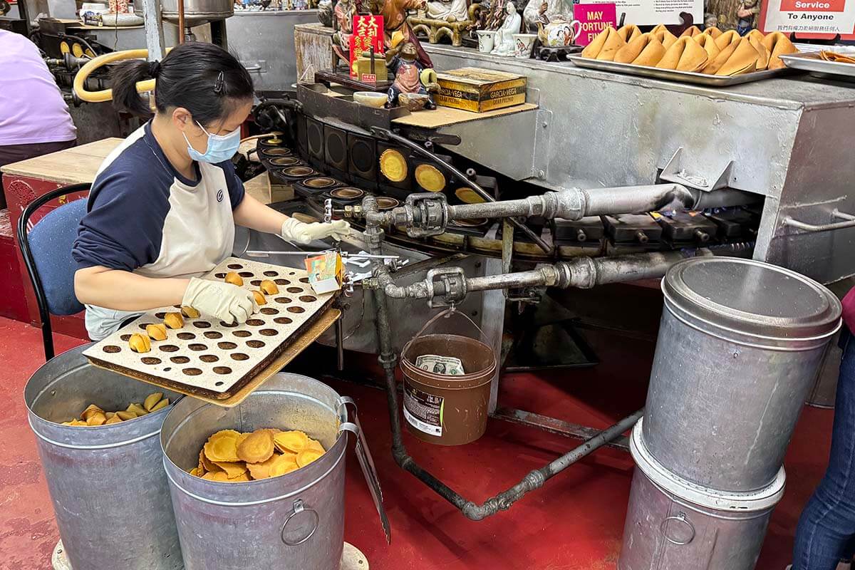 Fortune Cookies bakery in Chinatown San Francisco