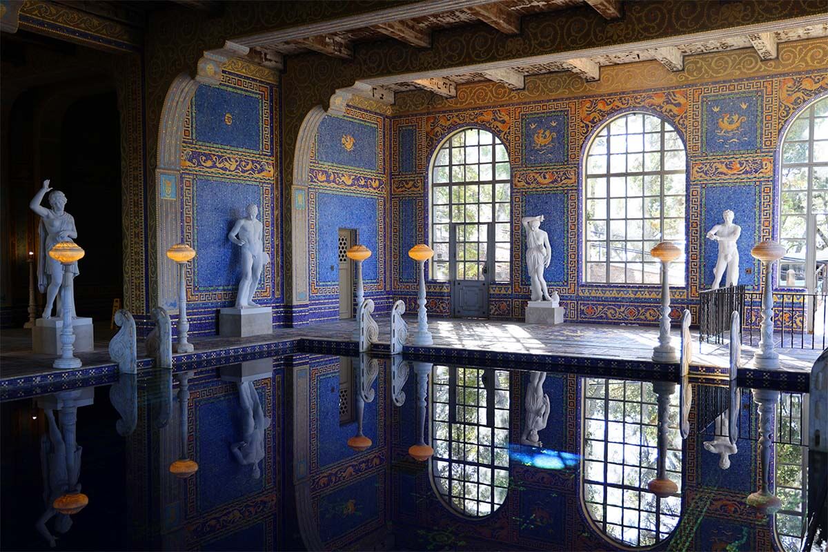 Indoor Roman pool at Hearst Castle in California