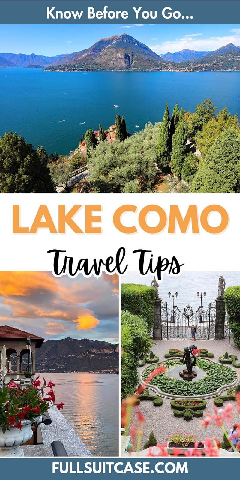 Lake Como travel guide with info and tips for first time visitors