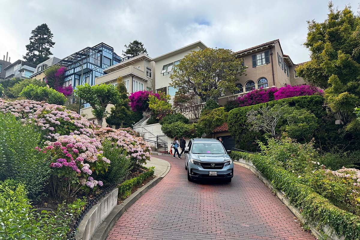 Lombard Street, the steepest street in San Francisco