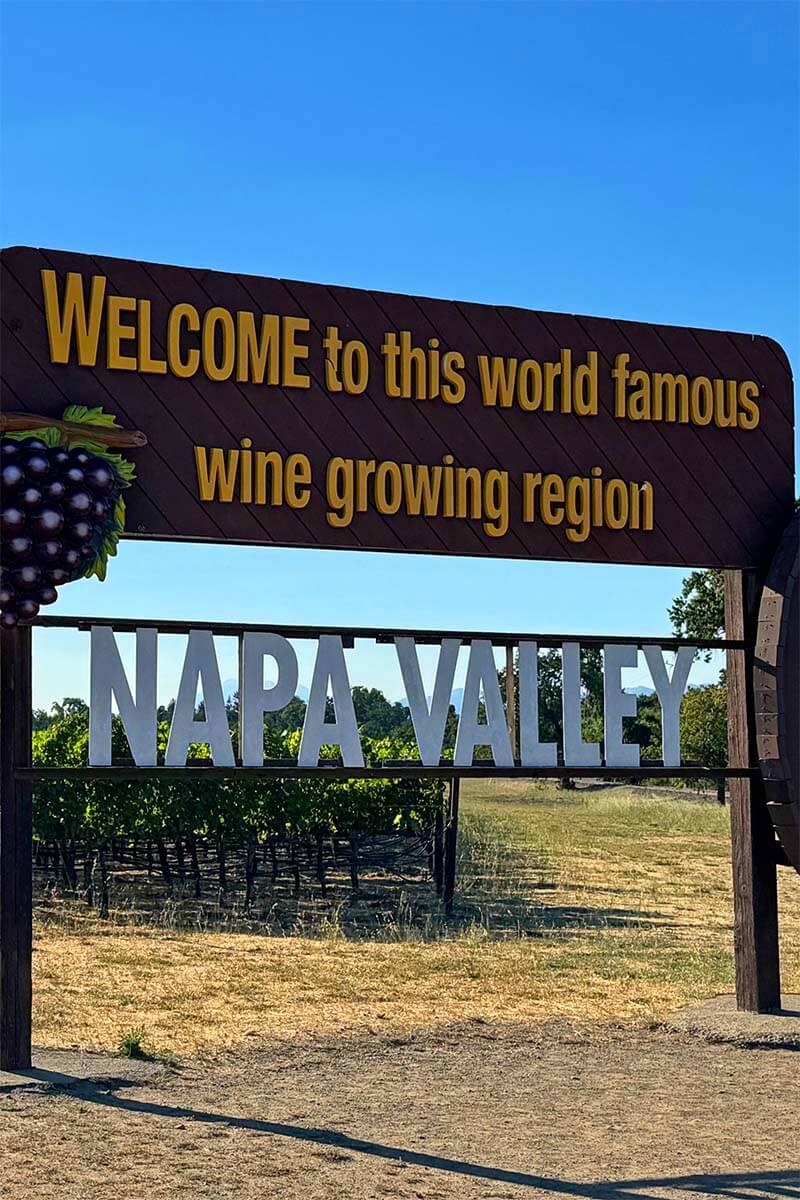 Napa Valley wine region day trip from San Francisco
