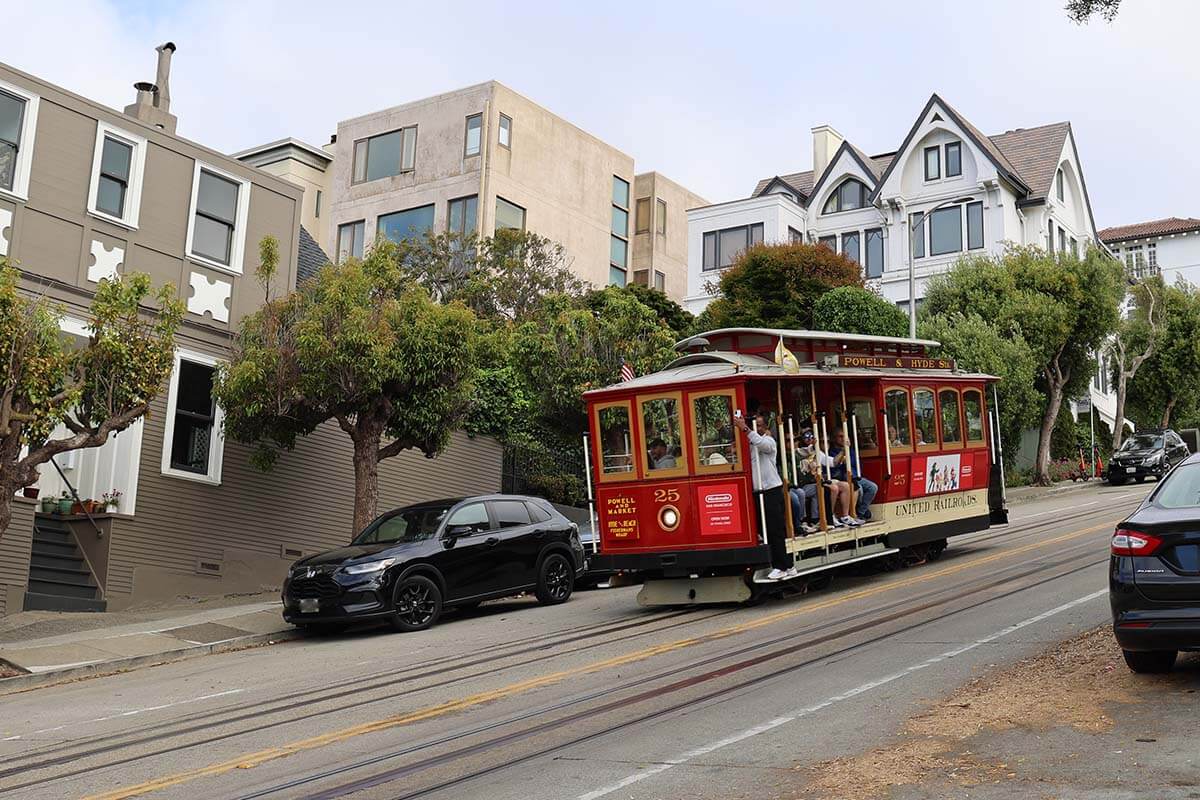Powell - Hyde Street cable car in San Francisco