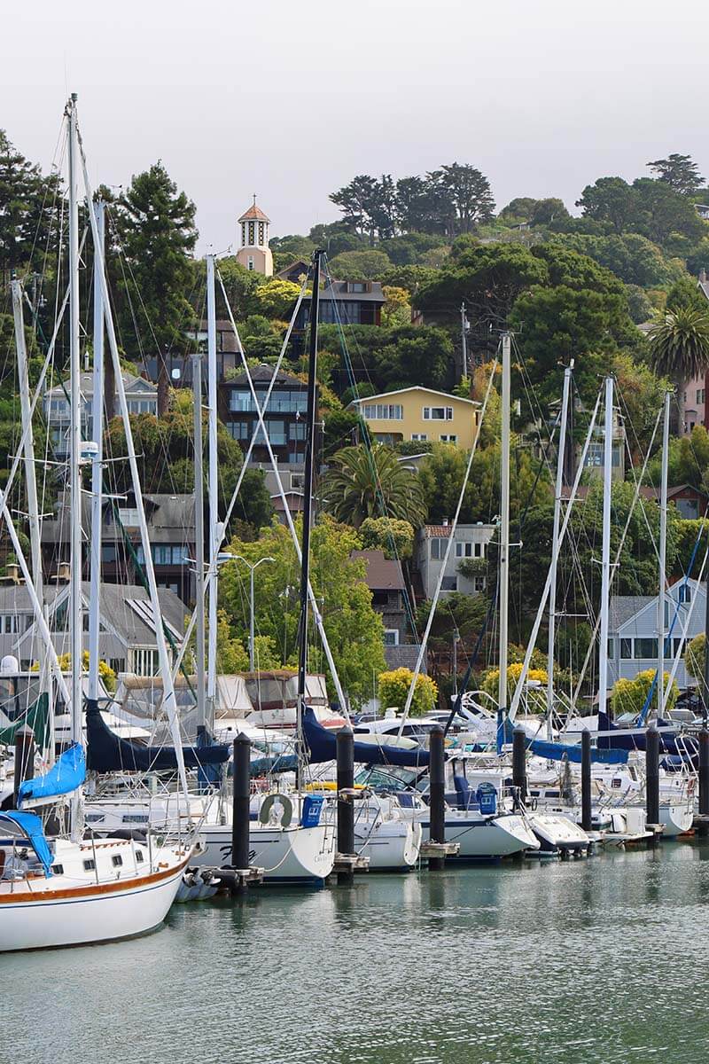 Sausalito town near San Francisco, CA
