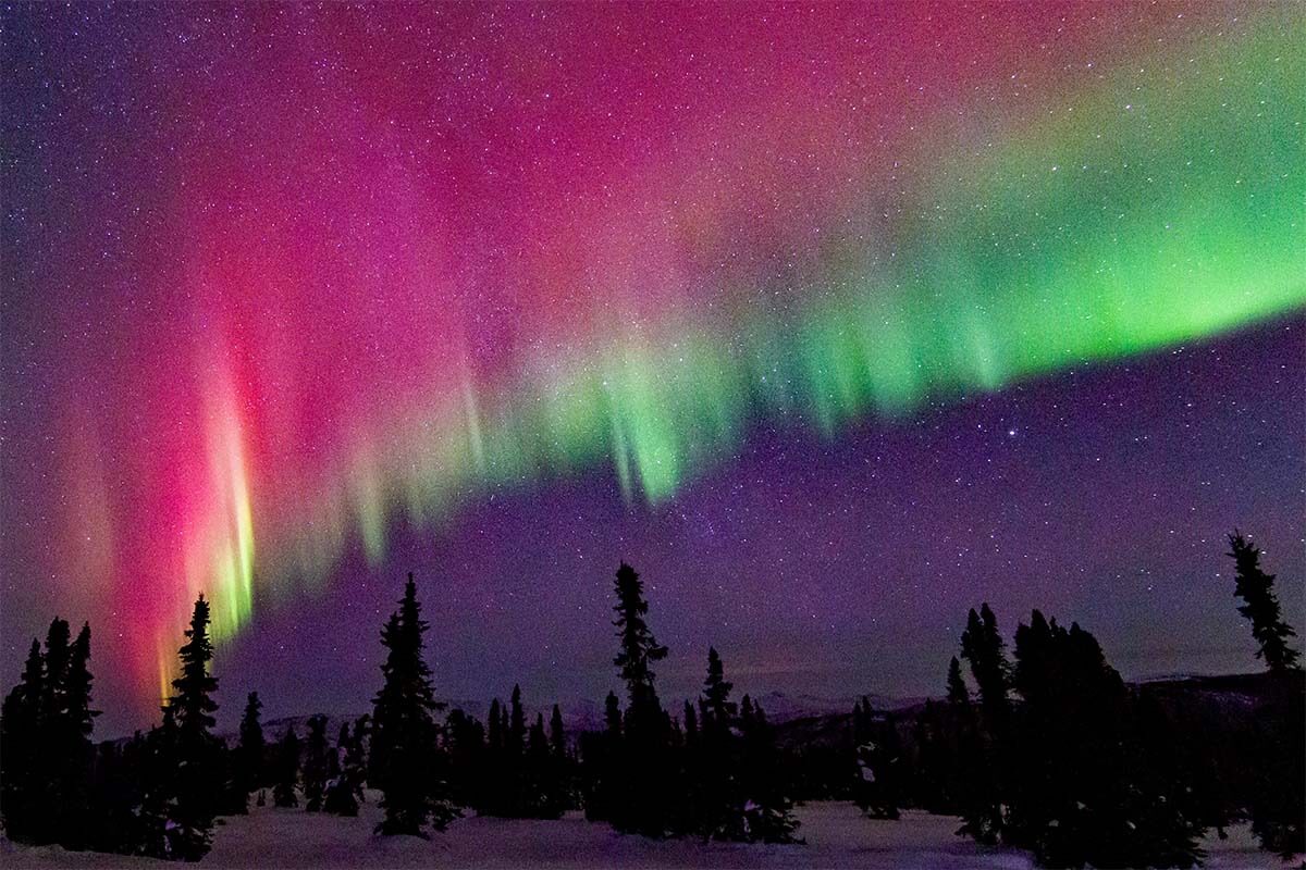 Aurora borealis in Fairbanks, Alaska, USA - world's top places to see northern lights