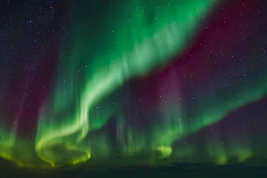 Aurora borealis polar lights in Northern Norway