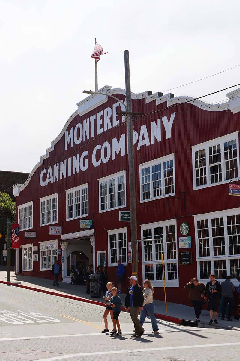Monterey Canning Company building on Cannery Row