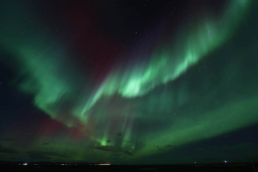 Northern Lights show in Iceland